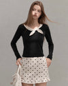dot point style tops & skirt SI1218