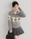 snow point gray zip tops SI1319