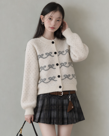 ribbon point round ivory tops SI1364