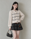 ribbon point round ivory tops SI1364