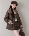 far curler point brown jacket SI1347