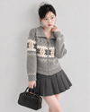 snow point gray zip tops SI1319