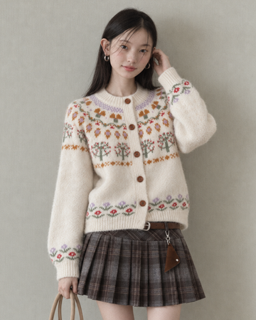 pattern girly point tops SI1358