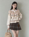 pattern girly point tops SI1358