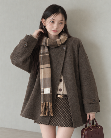 scarf pint brown jacket SI1372