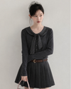 simple mulch pleats gray skirt SI1265