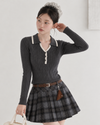 line point gray tops SI1318