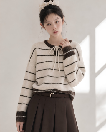 border point ribbon Knit SI1277