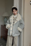 reversible blue mood coat SI1047
