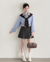 blue mulch stylish shirt SI1238