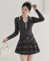 line point gray tops SI1318