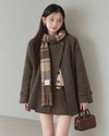 scarf pint brown jacket SI1372