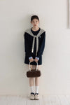 navy mood casual tops & skirt SI1202