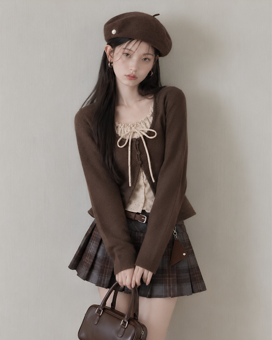 ribbon point simple tops SI1340