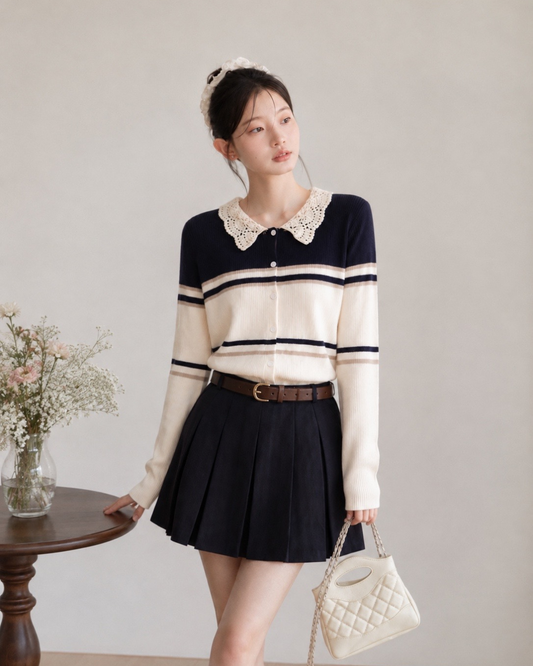 line point girly tops SI1251