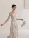 【Restock】dot girly mood long one-piece SI1101
