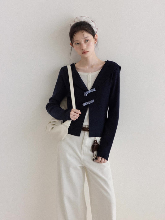 ribbon check mood tops SI1204