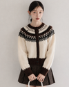 pattern brown point Knit SI1271