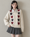 Heart point girly ivory tops SI1336