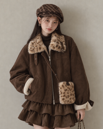 leopard curler point jacket SI1349