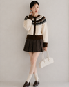 pattern brown point Knit SI1271