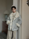 reversible blue mood coat SI1047