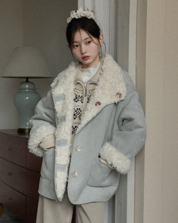 reversible blue mood coat SI1047