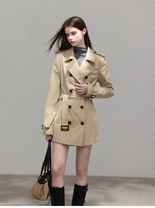 stylish line trench coat SI1223