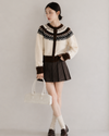 pattern brown point Knit SI1271