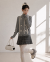 check gray mood skirt SI1268