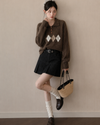 point argyle like Knit SI1272