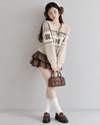 snow point khaki zip tops SI1320