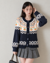 contrast mood navy top SI1332