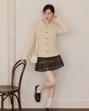 check mood brown like skirt SI1261