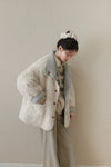 reversible blue mood coat SI1047