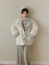 reversible blue mood coat SI1047