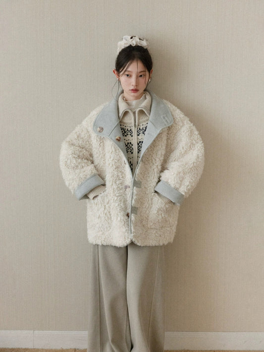 reversible blue mood coat SI1047