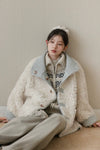 reversible blue mood coat SI1047
