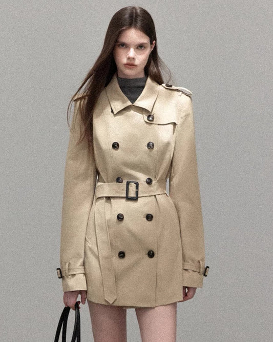 stylish line trench coat SI1223