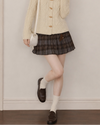 check mood brown like skirt SI1261